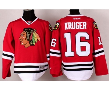 Chicago Blackhawks #16 Marcus Kruger Red Jersey
