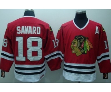 Chicago Blackhawks #18 Denis Savard Red Throwback CCM Jersey