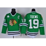 Chicago Blackhawks #19 Jonathan Towes Green jersey