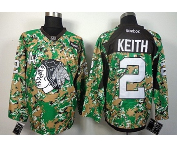 Chicago Blackhawks #2 Duncan Keith 2014 Camo Jersey