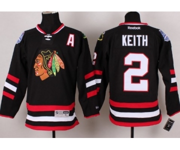 Chicago Blackhawks #2 Duncan Keith 2014 Stadium Series Black Jersey