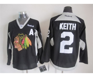 Chicago Blackhawks #2 Duncan Keith 2014 Training Black Jersey