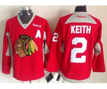 Chicago Blackhawks #2 Duncan Keith 2014 Training Red Jersey