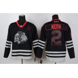 Chicago Blackhawks #2 Duncan Keith Black Ice Skulls Jersey