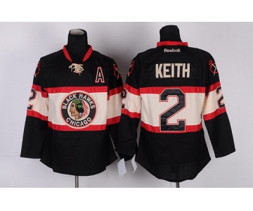 Chicago Blackhawks #2 Duncan Keith Black Third Jersey