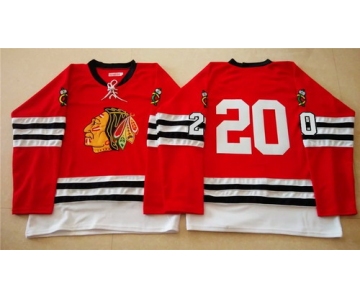 Chicago Blackhawks #20 1960-61 Red Vintage Jersey