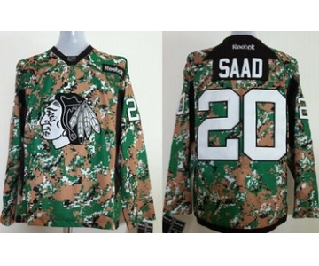 Chicago Blackhawks #20 Brandon Saad 2014 Camo Jersey