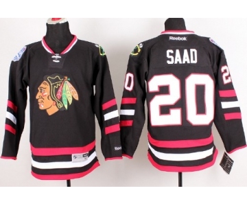 Chicago Blackhawks #20 Brandon Saad 2014 Stadium Series Black Jersey