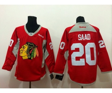 Chicago Blackhawks #20 Brandon Saad 2014 Training Red Jersey