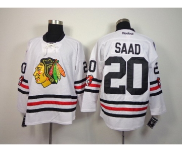 Chicago Blackhawks #20 Brandon Saad 2015 Winter Classic White Jersey