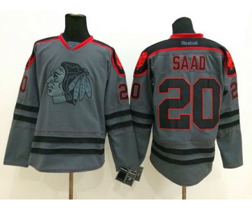Chicago Blackhawks #20 Brandon Saad Charcoal Gray Jersey
