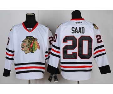 Chicago Blackhawks #20 Brandon Saad White Jersey