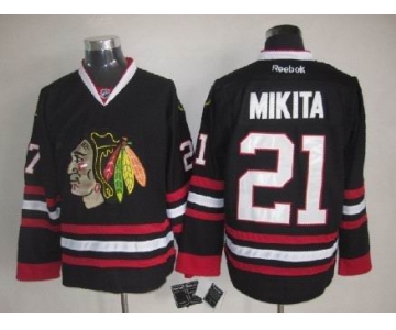 Chicago Blackhawks #21 Stan Mikita Black Jersey