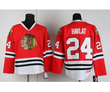 Chicago Blackhawks #24 Martin Havlat Red Throwback CCM Jersey