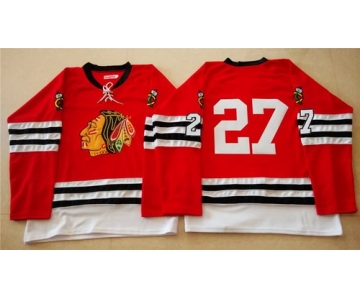 Chicago Blackhawks #27 Johnny Oduya 1960-61 Red Vintage Jersey