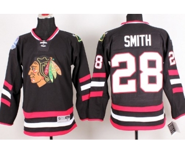 Chicago Blackhawks #28 Ben Smith 2014 Stadium Series Black Jersey