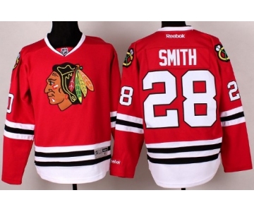 Chicago Blackhawks #28 Ben Smith Red Jersey
