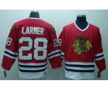 Chicago Blackhawks #28 Steve Larmer Red Throwback CCM Jersey