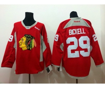 Chicago Blackhawks #29 Bryan Bickell 2014 Training Red Jersey