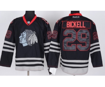 Chicago Blackhawks #29 Bryan Bickell Black Ice Jersey