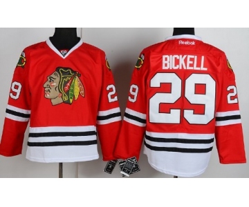 Chicago Blackhawks #29 Bryan Bickell Red Jersey
