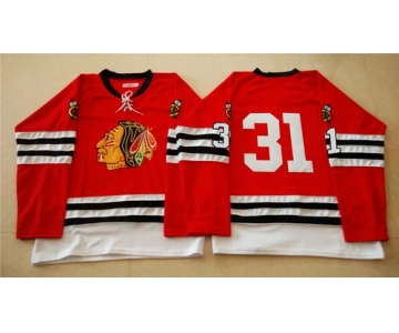 Chicago Blackhawks #31 Antti Raanta 1960-61 Red Vintage Jersey