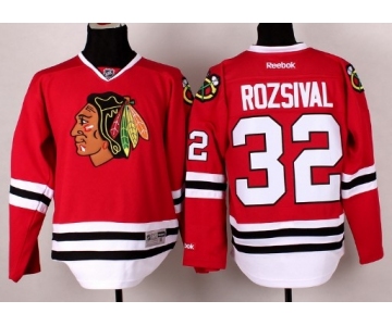 Chicago Blackhawks #32 Michal Rozsival Red Jersey