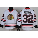 Chicago Blackhawks #32 Michal Rozsival White Jersey