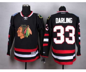 Chicago Blackhawks #33 Scott Darling 2014 Stadium Series Black Jersey