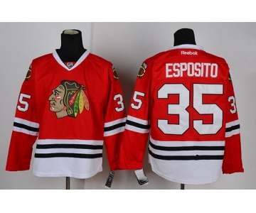 Chicago Blackhawks #35 Tony Esposito Red Jersey