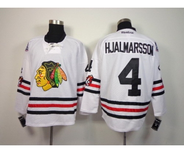 Chicago Blackhawks #4 Niklas Hjalmarsson 2015 Winter Classic White Jersey