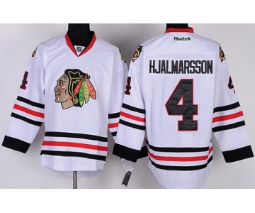 Chicago Blackhawks #4 Niklas Hjalmarsson White Jersey