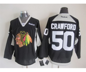Chicago Blackhawks #50 Corey Crawford 2014 Training Black Jersey