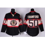 Chicago Blackhawks #50 Corey Crawford Black Third Jersey