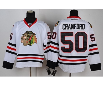 Chicago Blackhawks #50 Corey Crawford White Jersey