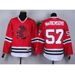 Chicago Blackhawks #57 Trevor van Riemsdyk Red With Red Skulls Jersey