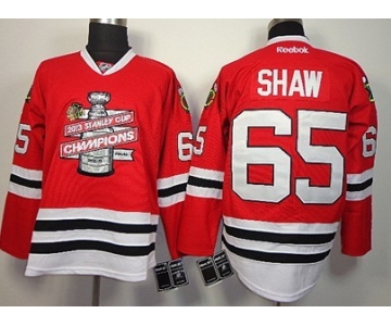 Chicago Blackhawks #65 Andrew Shaw 2013 Champions Commemorate Red Jersey
