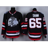 Chicago Blackhawks #65 Andrew Shaw 2014 Stadium Series Black With Black Skulls Jersey