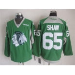 Chicago Blackhawks #65 Andrew Shaw 2014 Training Green Jersey