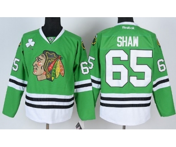 Chicago Blackhawks #65 Andrew Shaw Green Jersey