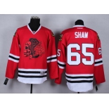 Chicago Blackhawks #65 Andrew Shaw Red With Red Skulls Jersey