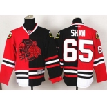 Chicago Blackhawks #65 Andrew Shaw Red/Black Two Tone With Red Skulls Jersey