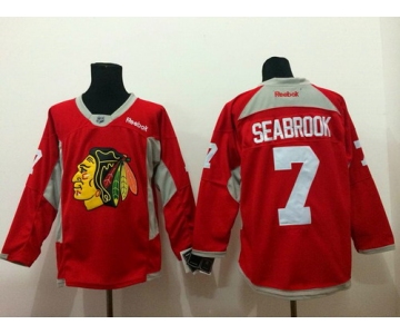 Chicago Blackhawks #7 Brent Seabrook 2014 Training Red Jersey