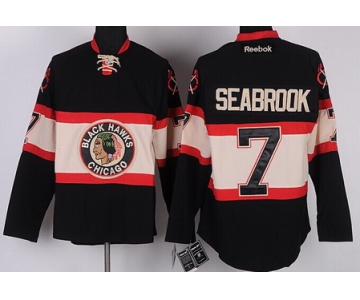 Chicago Blackhawks #7 Brent Seabrook Black Third Jersey