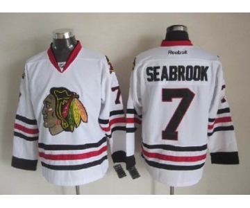Chicago Blackhawks #7 Brent Seabrook White Jersey