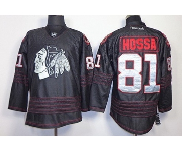 Chicago Blackhawks #81 Marian Hossa 2013 Black Ice Jersey