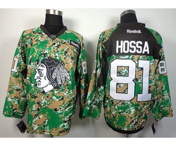 Chicago Blackhawks #81 Marian Hossa 2014 Camo Jersey