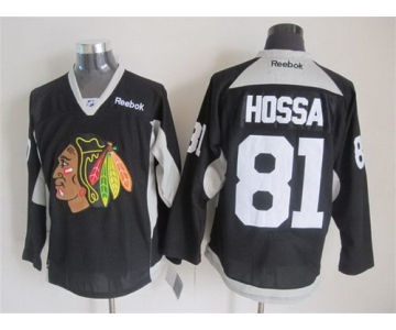 Chicago Blackhawks #81 Marian Hossa 2014 Training Black Jersey