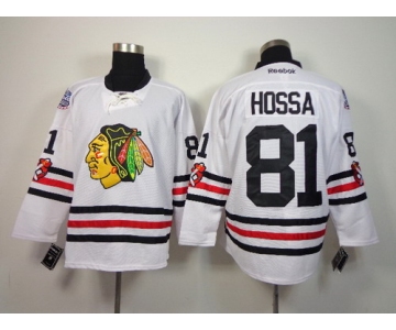 Chicago Blackhawks #81 Marian Hossa 2015 Winter Classic White Jersey