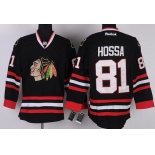 Chicago Blackhawks #81 Marian Hossa Black Jersey